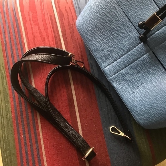 Turquoise PURSE WITH PULL TIE CLOSURE BY JUST FAB / NWOT - Picture 5 of 9